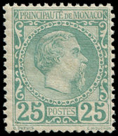 ** MONACO 6 : 25c. Vert, Très Frais Et TTB - ...-1885 Préphilatélie