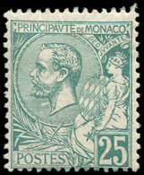 * MONACO 16 : 25c. Vert, TB. C - ...-1885 Vorphilatelie