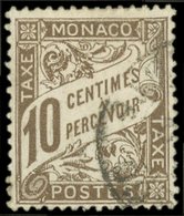 MONACO Taxe 4 : 10c. Brun, Oblitéré, TB - Segnatasse