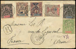 Let NOUVELLE CALEDONIE 45, 48, 59, 69, 81 Et 85 Obl. NOUMEA 15/1/04 S. Petite Env. Rec., Arr. ALENCON Le 21/2, TB - Storia Postale