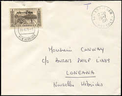 Let NOUVELLES HEBRIDES Taxe 44 : 40c. Sépia Obl. LONGANA 19/8/71 Sur Env. Non Affie, Càd 34 ASSIGNAN 26/7, TB - Sonstige & Ohne Zuordnung