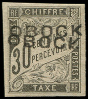 * OBOCK Taxe 13a : 30c. Noir, DOUBLE Surcharge, TB. Br - Autres & Non Classés