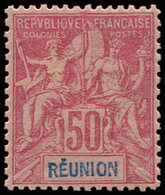 * REUNION 42 : 50c. Rose, TB - Autres & Non Classés