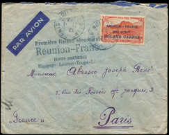 Let REUNION PA 1 : 50c. Rouge, Roland Garros, Obl. Càd 7/11/37 S. Env. Avec Griffe Première Liaison Aéropostale REUNION  - Altri & Non Classificati