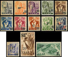 * SARRE 216A/28A, La Série Papier Jaunâtre, TB. Br - Unused Stamps