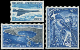 ** T.A.A.F. PA 17/19 : St Paul, Traité De L'Antarctique Et Concorde, TB - Luftpost