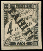 * TAHITI Taxe 4 : 4c. Noir, TB - Other & Unclassified