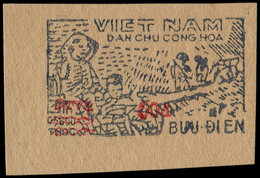 VIETNAM DU NORD 60d. Sur 0f.600, ESSAI NON DENTELE Cdf, TB - Viêt-Nam