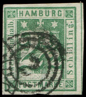 ALLEMAGNE (ANCIENS ETATS) HAMBOURG 10 : 2 1/2s. Vert, Obl., TB - Hamburg