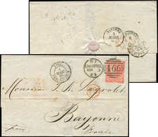 Let GRANDE BRETAGNE 25 : 4p. Rouge Obl. LIVERPOOL 3/3/65 S. LSC, Arr. Bayonne Le 5/3, TB - Used Stamps