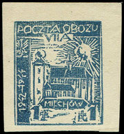 (*) POLOGNE Camp De Prisonniers De Murnau Oflag VIIA, N° Michel 11, Sans La Couleur Rouge, Dont La Croix, Très Rare Et T - Altri & Non Classificati