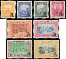 * COLOMBIE PA 207/14 : Série De 1951-52 Surchargée A, TB - Colombie