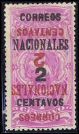 (*) GUATEMALA 94 : 2c. Sur 1c. Rose-lilas, DOUBLE Surcharge Dont Une RENVERSEE En Rouge, TB - Guatemala