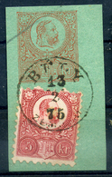 SÁROSPATAK Utalvány Kivágás, Szép Bélyegzés  /  Postal Money Order Excision Nice Pmk - Used Stamps