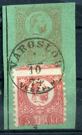 VÁROSLŐD  Utalvány Kivágás, Szép Bélyegzés  /  Postal Money Order Nice Pmk - Oblitérés