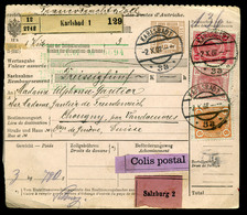 AUSZTRIA 1907. Szép Csomagszállító Svájcba Küldve  /  AUSTRIA 1907 Nice Parcel P.card To Switzerland - Lettres & Documents