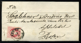 ADONY 1867.06. Levél 5Kr-ral Pestre Küldve  /  Letter 5 Kr To Pest - Oblitérés