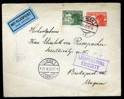 1935. Dekoratív Légi Levél Budapestre Küldve  /  Decorative Airmail Letter To Budapest - Autres & Non Classés
