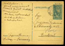 SÁRMASÁG 1940. II.VH.  Díjjegyes Levlap M.Kir.Posta 383 Budapestre Küldve  /  WW II. Stationery P.card Hun.Roy.Post 383  - Lettres & Documents