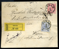 AUSZTRIA 1896. Odrau, Ajánlott Levél Bécsbe Küldve - Briefe U. Dokumente