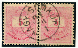 NAGYSOMKÚT 5Kr Pár Szép Bélyegzés  /  Pair 5  Kr Nice Pmk - Used Stamps