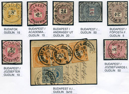 BUDAPEST Kis Bélyegzés Tétel - Used Stamps