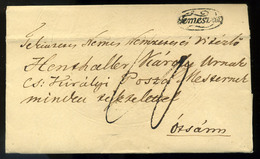 TEMESVÁR 1830. Portós Levél, Tartalommal Henthaller János Királyi Postamesternek Ócsára Küldve - ...-1867 Préphilatélie