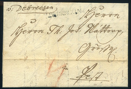 DEBRECEN 1786. Portós Levél Tartalommal Kézírásos és Bélyegzős "v Debreczin" Pestre Küldve - ...-1867 Prephilately