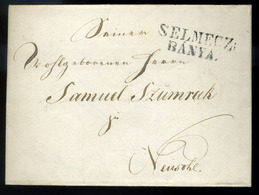 SELMECBÁNYA 1846. Dekoratív Portós Levél Nyitrára Küldve  /  Nice Unpaid Letter To Nyitra, Decorative - ...-1867 Préphilatélie