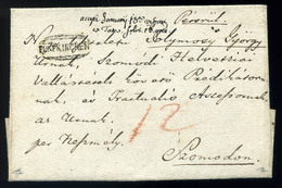 PÉCS Érdekes Portós Levél Szomodra Küldve  /  Nice Unpaid Letter To Szomod, Intr. - ...-1867 Prephilately