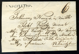 NAGYLÉTA Portós Levél Nagykárolyba Küldve  /  Nice Unpaid Letter To  Nagykároly - ...-1867 Voorfilatelie