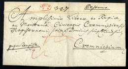 PEST 1832. Tértivevényes Portós Levél, Tartalommal Körmöcbányára Küldve  /  Nice Unpaid Letter To Körmöcbánya Cont. Retu - ...-1867 Préphilatélie