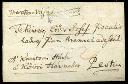 MARTONVÁSÁR 1821. Portós Levél Pestre Küldve  /  Nice Unpaid Letter To Pest - ...-1867 Préphilatélie