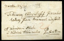 MARTONVÁSÁR 1821. Portós Levél Pestre Küldve  /  Nice Unpaid Letter To Pest - ...-1867 Prefilatelia