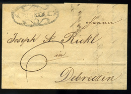 MISKOLC 1839. Portós Levél, Tartalommal Debrecenbe Küldve, érk. Bélyegzéssel  /  Nice Unpaid Letter To Debrecen, Cont. A - ...-1867 Préphilatélie