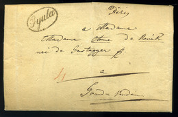 GYULA 1830. Szép Portós Levél, Tartalommal Nagyváradra Küldve  /  Nice Unpaid Letter Cont. To Nagyvárad - ...-1867 Préphilatélie