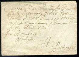 LÉVA 1760. Érdekes Portós Levél, Tartalommal Potornyára Küldve  /  Intr. Unpaid Letter, Cont. To Potornya - ...-1867 Prefilatelia