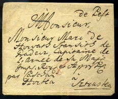 PEST 1788. Szép Portós Levél A Felvidékre Küldve  /  Nice Unpaid Letter - ...-1867 Prefilatelia