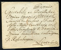 POZSONY 1791. Szép Portós Levél Lőcsére Küldve  /  Nice Unpaid Letter To Lőcse - ...-1867 Préphilatélie