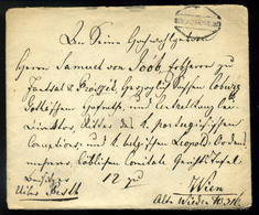 MEZŐKÖVESD 1843. Portós Levél, Tartalommal Bécsbe Küldve  /   Unpaid Letter, Cont. To Vienna - ...-1867 Prephilately