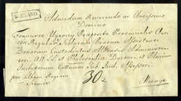 SZEKSZÁRD 1834. Portós Levél Mernyére  Küldve  /  Unpaid Letter To Mernye - ...-1867 Préphilatélie