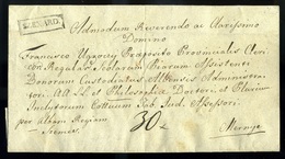 SZEKSZÁRD 1834. Portós Levél Mernyére  Küldve  /  Unpaid Letter To Mernye - ...-1867 Prephilately