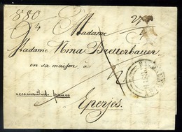 PEST 1846. Ajánlott Levél , Tartalommal Eperjesre Küldve  /  Reg. Letter Cont. To Eperjes - ...-1867 Prephilately