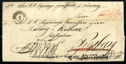 SOPRON 1850.03. Ex Off Levél Tartalommal, Tovább Küldésekkel Pozsonyba  /  Official Letter Cont. Forwarded To Pozsony - ...-1867 Préphilatélie