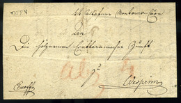 BUDA 1820. Szép Ex Offo Levél, Tartalommal "OFEN" Veszprémbe Küldve  /  Nice Official Letter Cont. To Veszprém - ...-1867 Préphilatélie