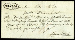 NYÍRBÁTOR 1841. Szép Portós Levél, Tartalommal Munkácsra Küldve  /  Nice Unpaid Letter, Cont. To Munkács - ...-1867 Prephilately