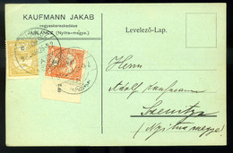 JABLÁNCZ / Jablonica 1915. Céges Levelezőlap Szenicre Küldve , Kaufmann  /  Corp. P.card To Szenic, Kaufmann - Oblitérés