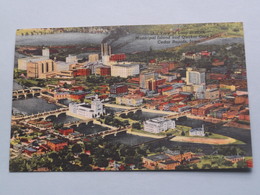 Air View Of LOOP District, Municipal Island And Quaker Oats Plant ( Cedar ) Anno 1949 ( Zie Foto's ) ! - Cedar Rapids