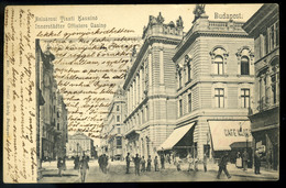 BUDAPEST 1903. Belvárosi Tiszti Kaszinó, Régi Képeslap  /  Downtown Officer's Casino  Vintage Pic. P.card - Hongrie