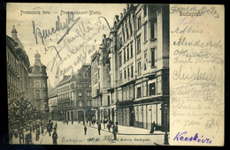 BUDAPEST 1901. Ferenciek Tere, Divald, Ritka Régi Képeslap  /  Franciscan Sq. Divald Rare  Vintage Pic. P.card - Ungheria